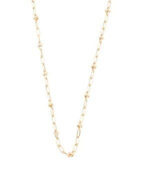 MIA FIORE Made In Italy 18kt Gold Plated Fancy Paperclip Necklace